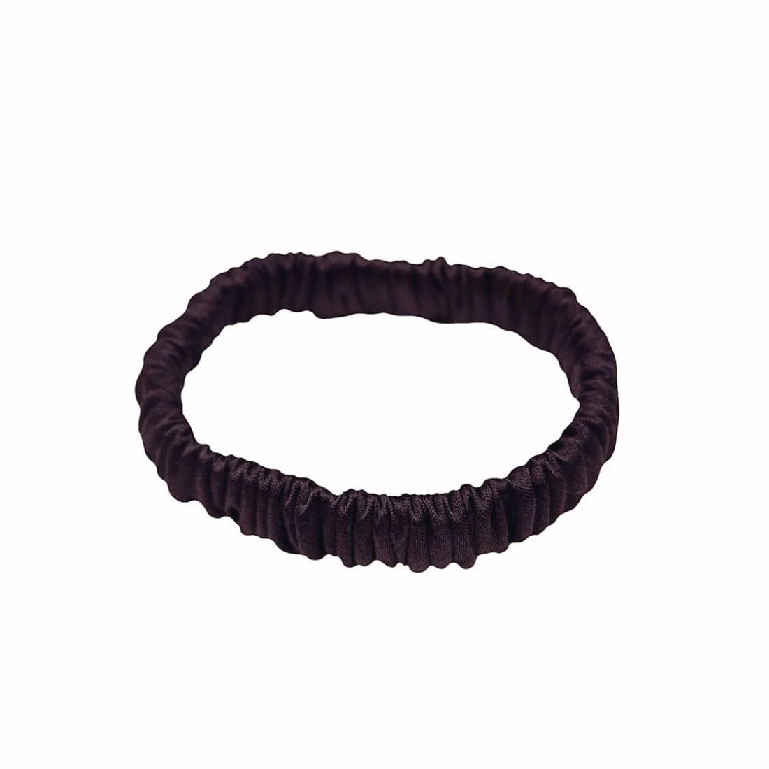 Silk scrunchie DARK CHOCOLATE