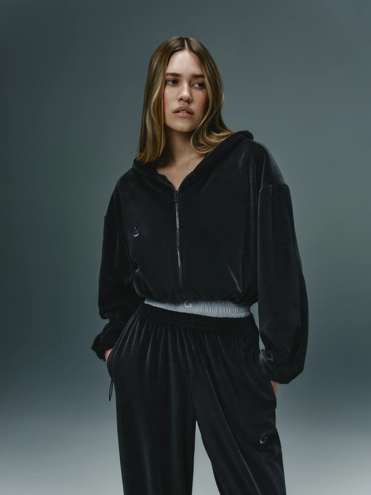 Velour tracksuit GREY