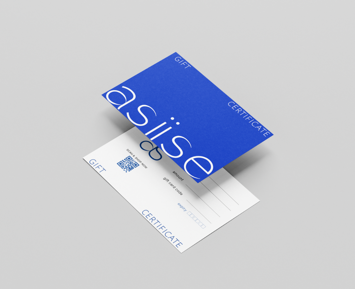 Asiise gift card PHYSICAL
