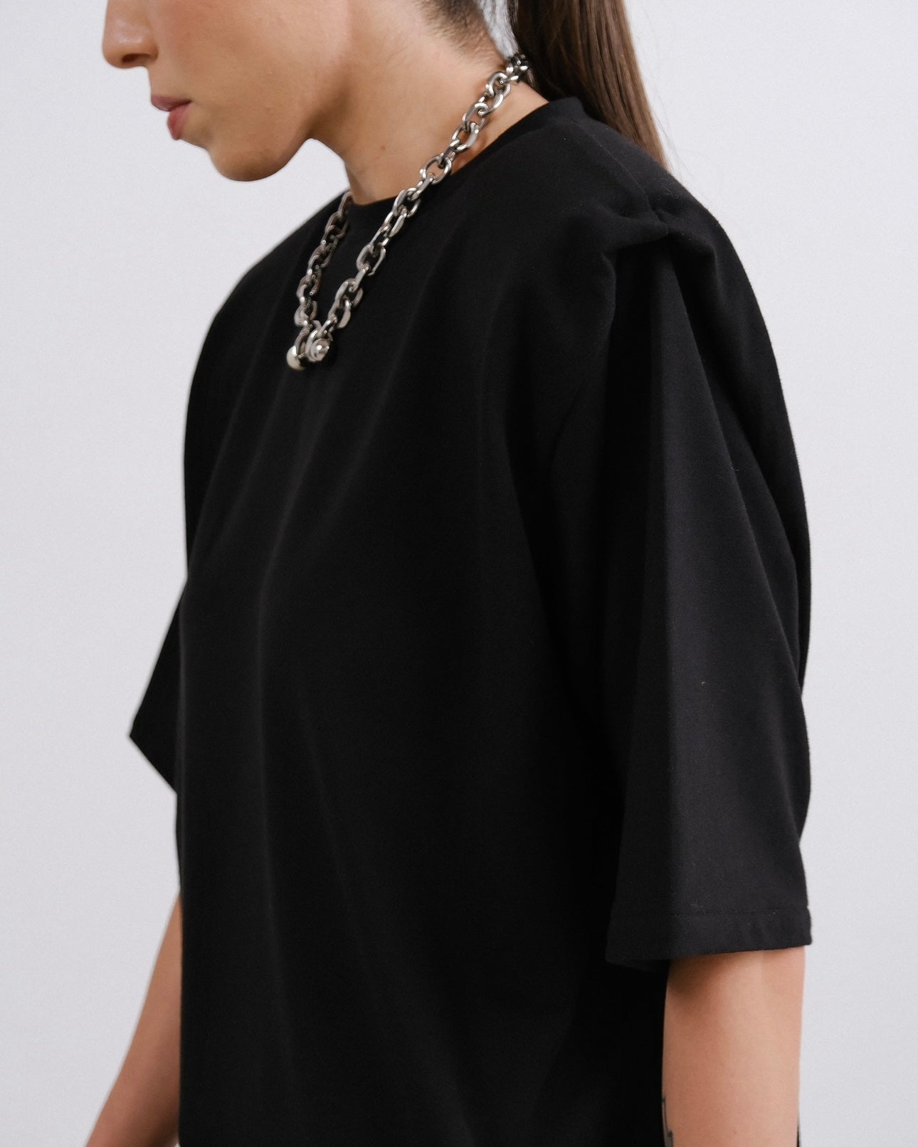 T-shirt shoulder BLACK