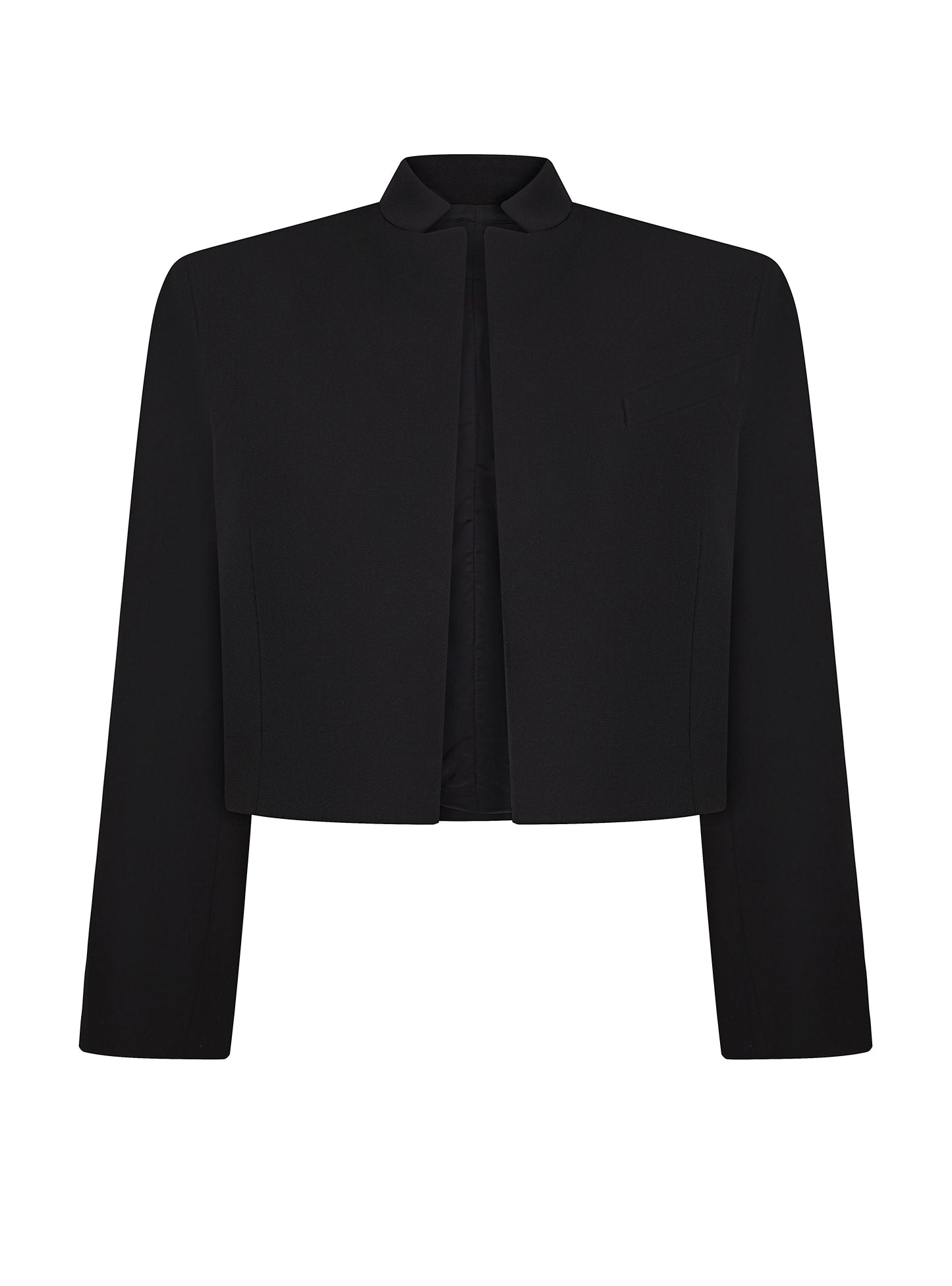 STRAIGHT CUT CROPPED JACKET