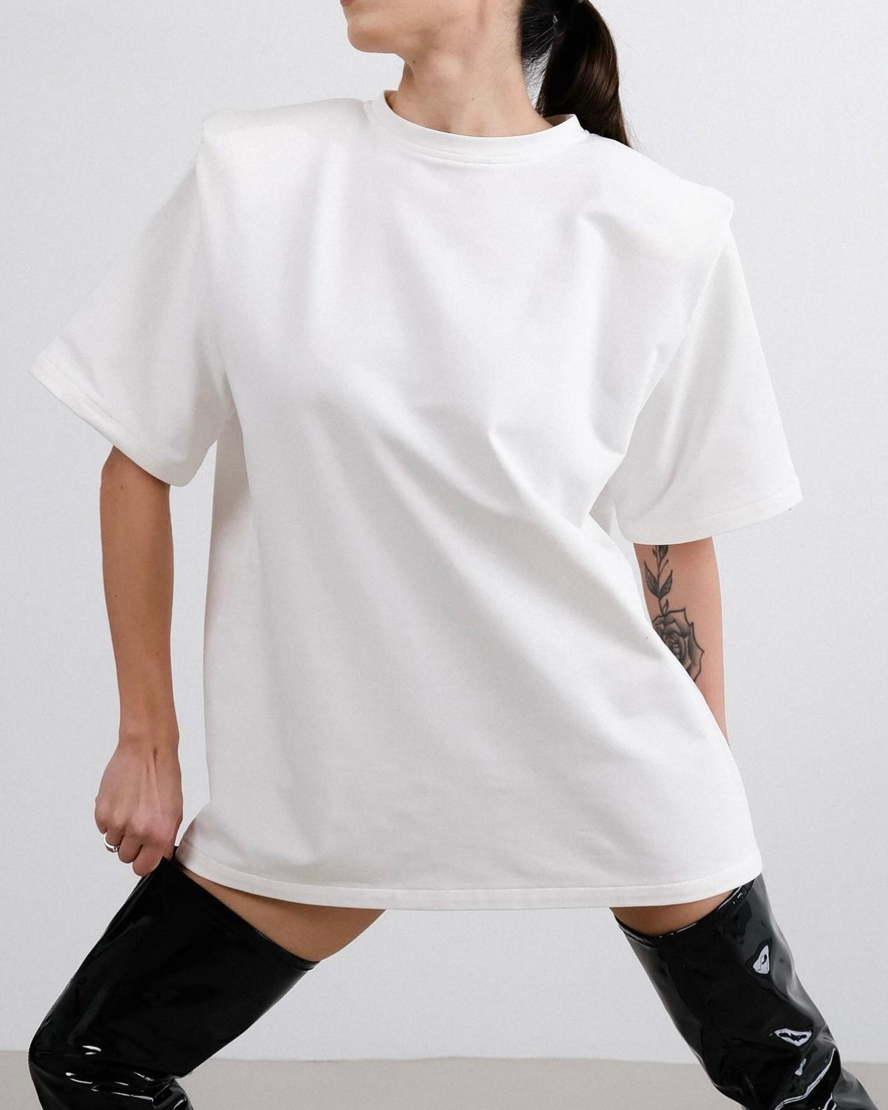 T-shirt shoulder WHITE