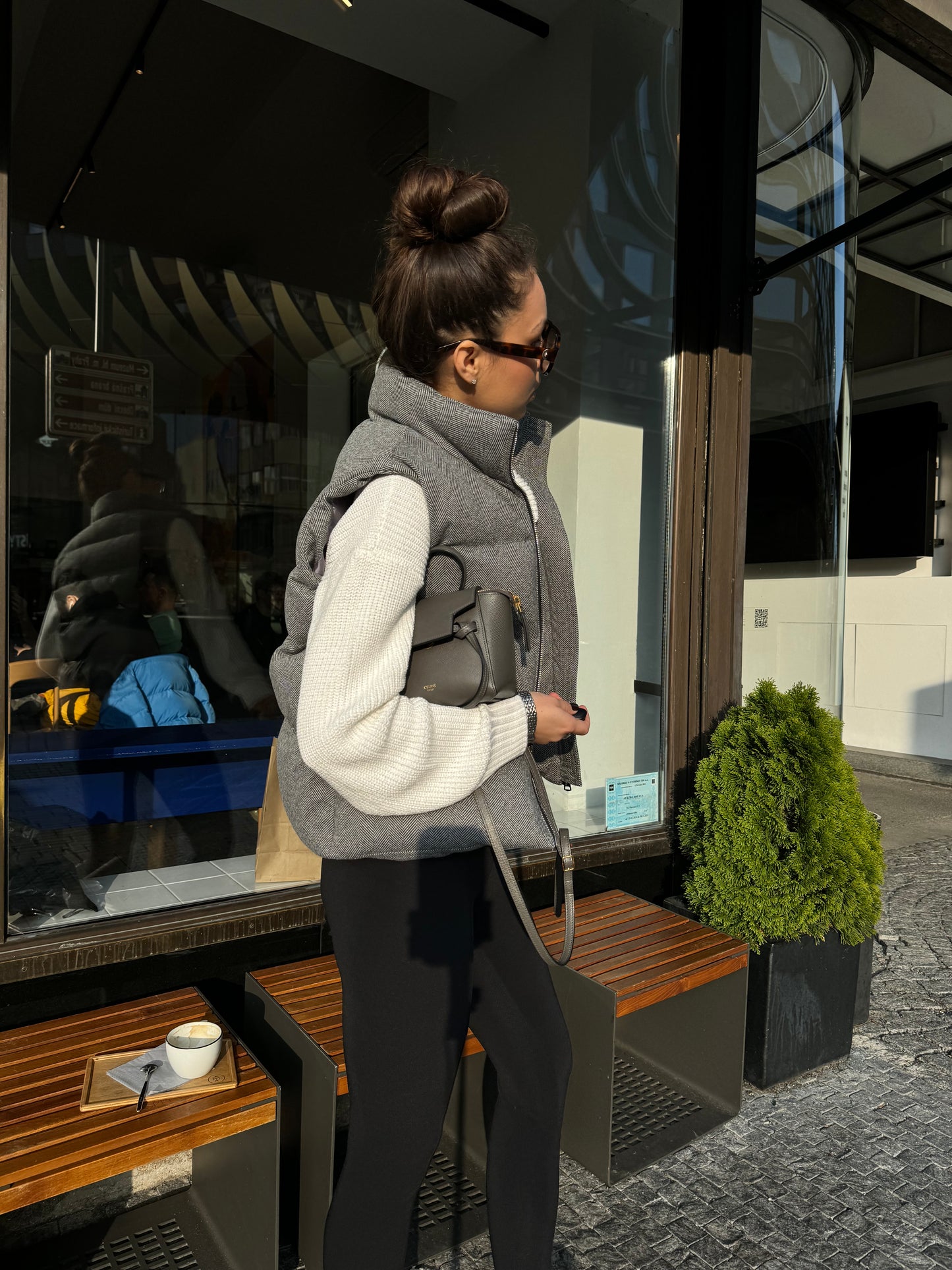 Knitted vest GREY