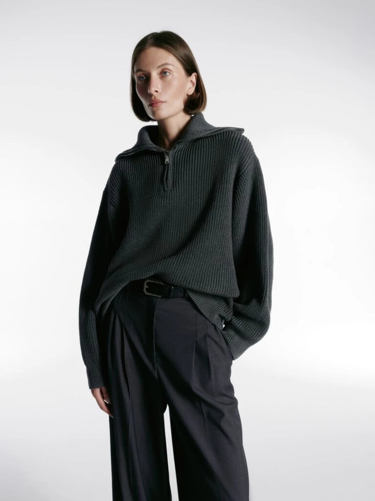 Sweater zip GREY