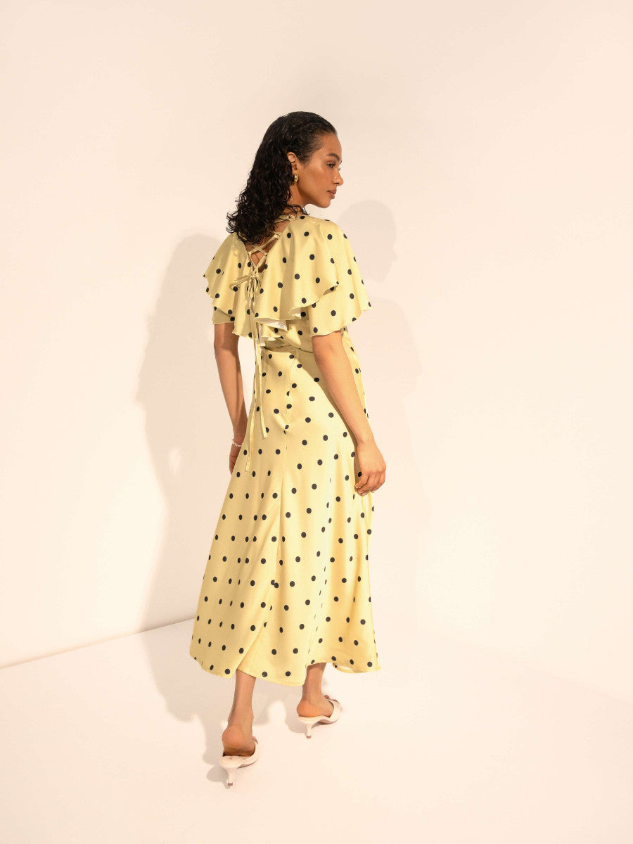 Dress Yellow Polka-Dot