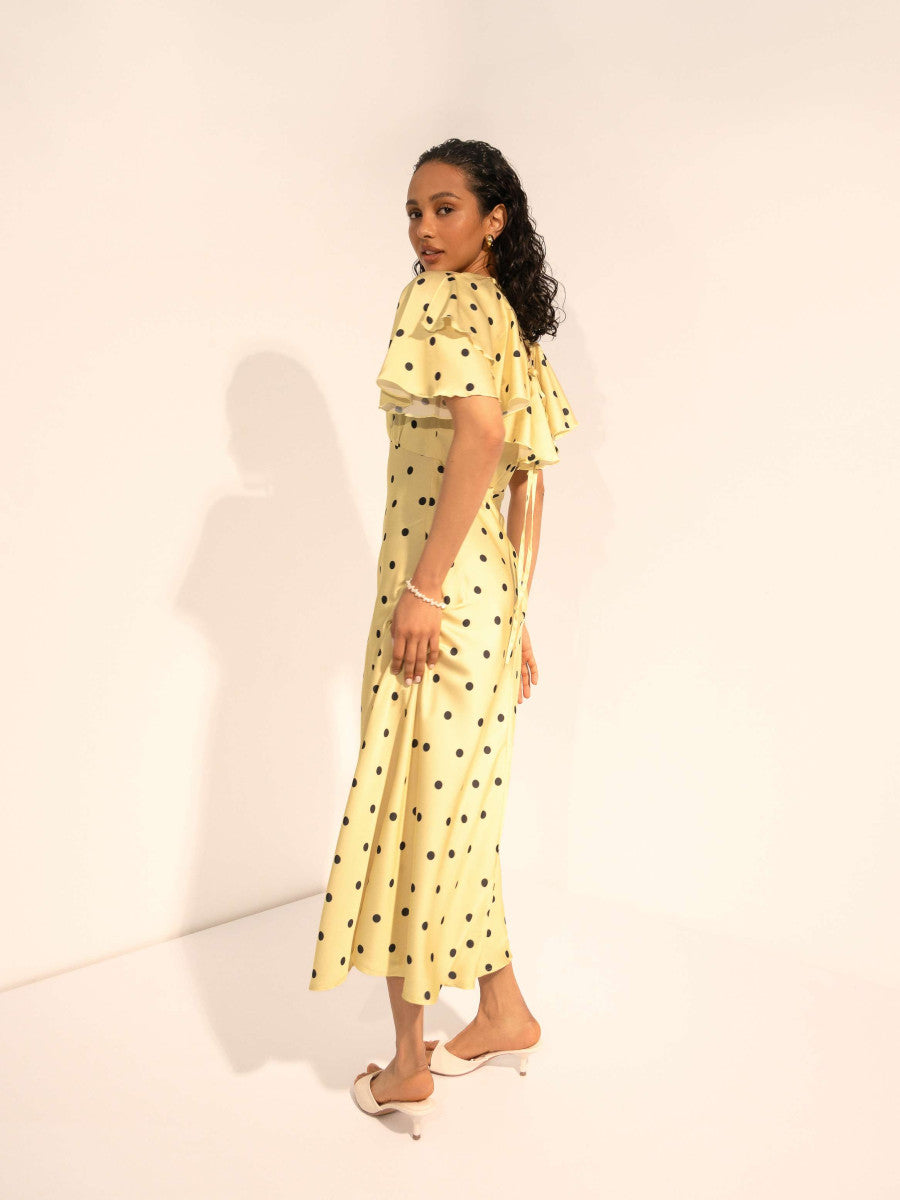 Dress Yellow Polka-Dot