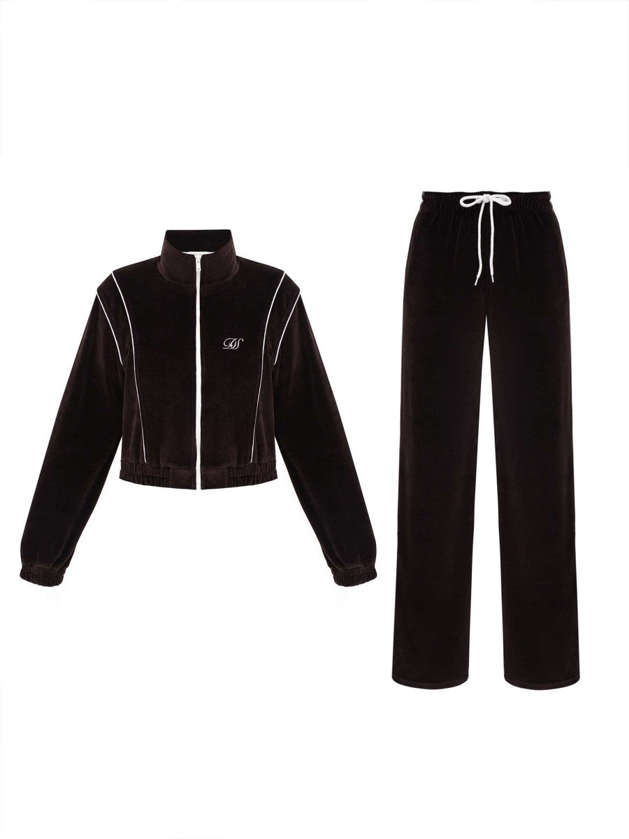 Velour tracksuit Brown DS