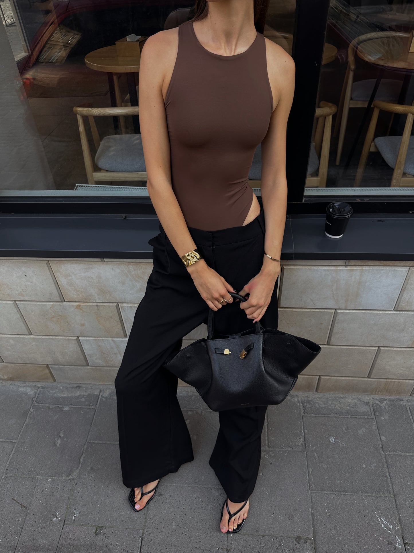 Skinny Bodysuit BROWN