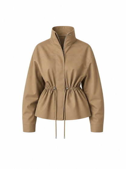 Cotton Denim Jacket BEIGE