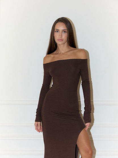 Maxi Night Dress BROWN