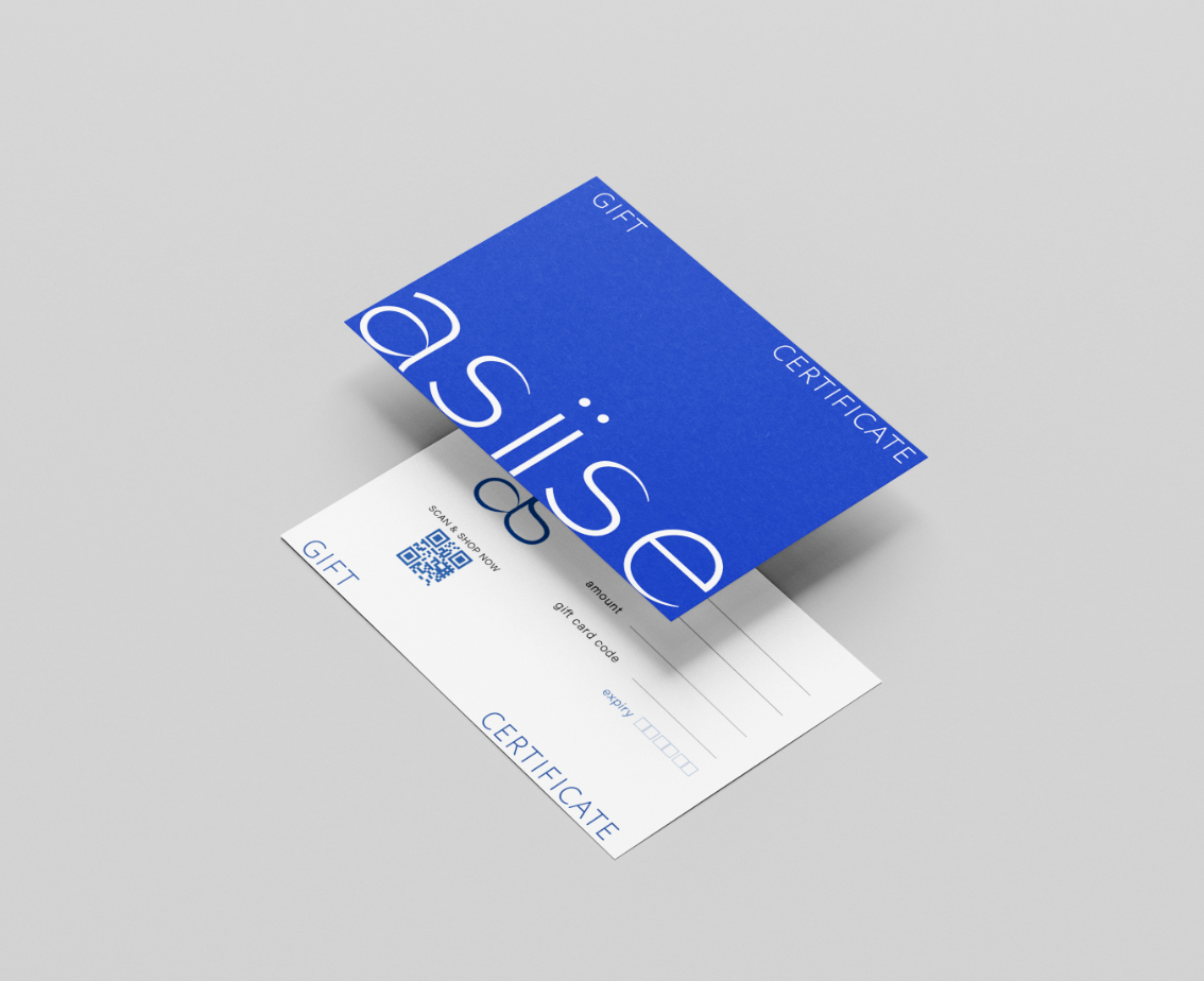 Asiise gift card PHYSICAL 