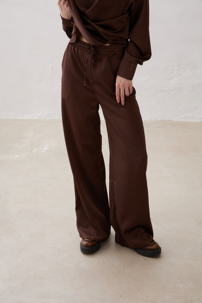 Pants Satén BROWN