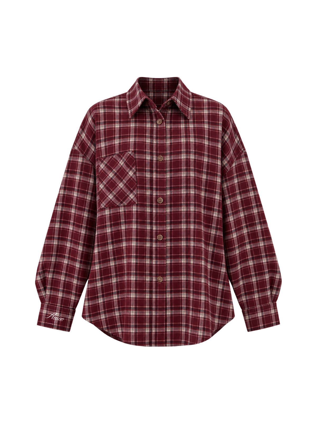 Oversized Shirt asiise BURGUNDY