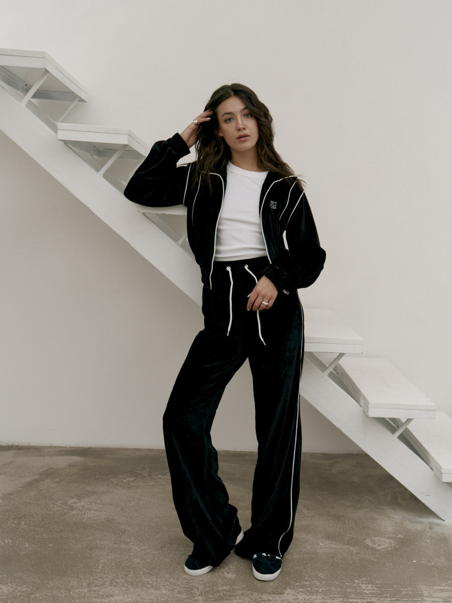 Velour tracksuit Black PJM