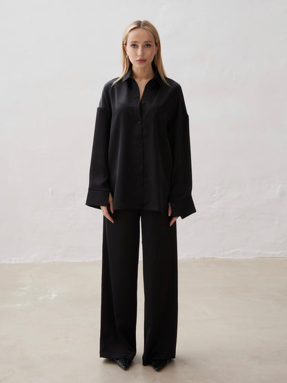 Pants Satén BLACK