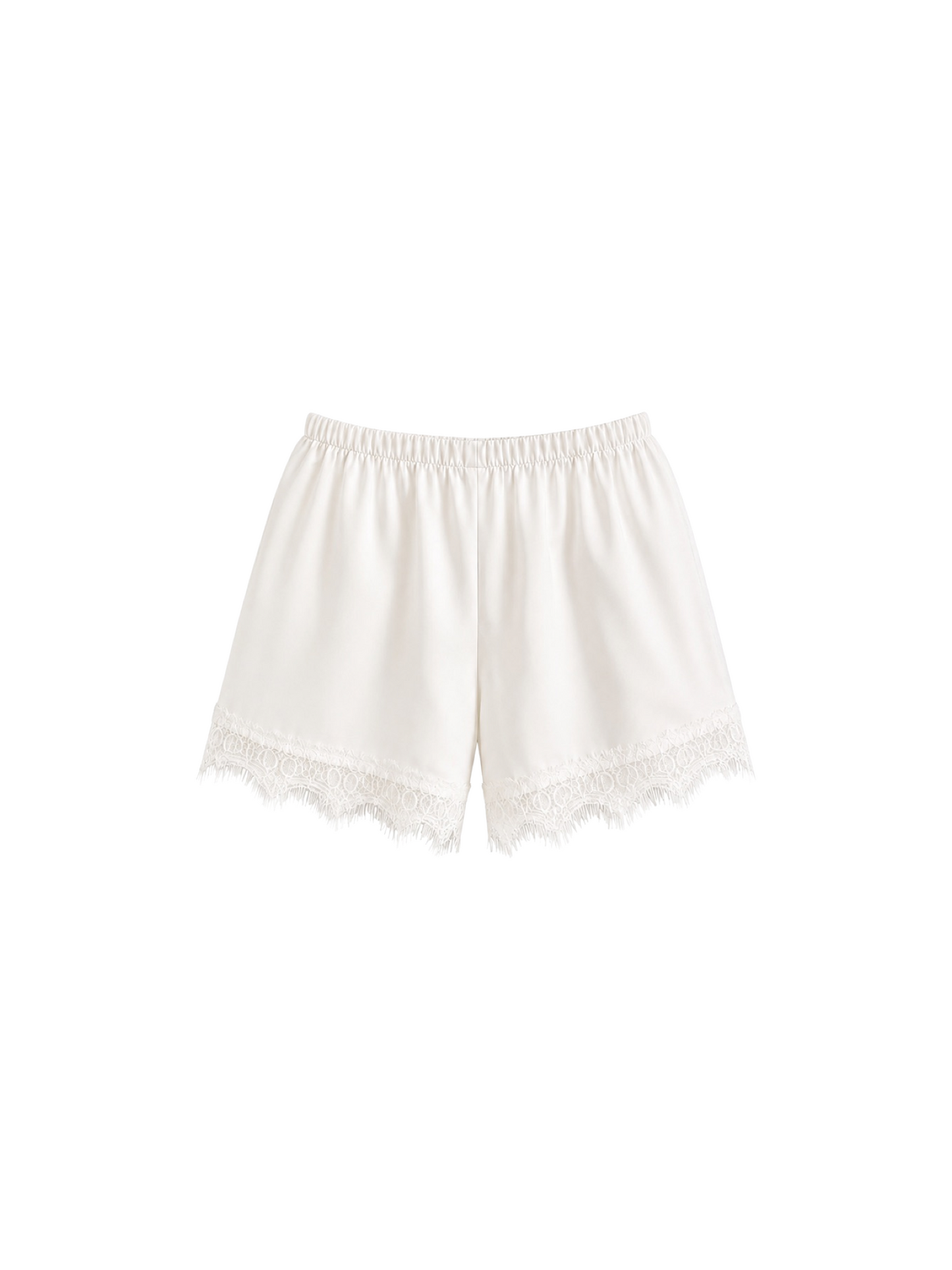 Shorts satén Boho WHITE