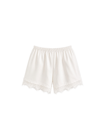 Shorts satén Boho WHITE