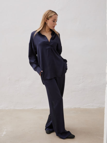 Pants Satén NAVY