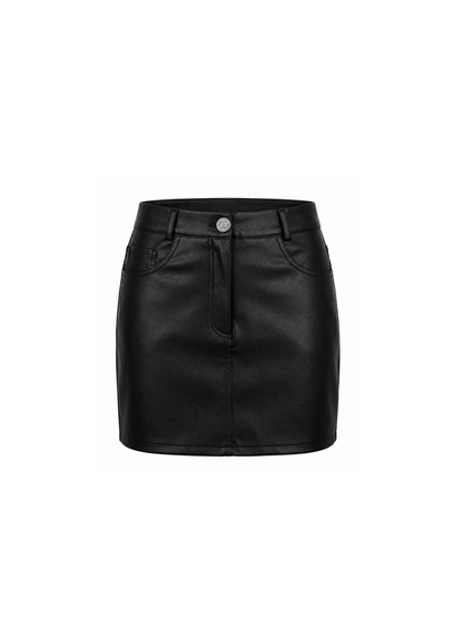 Eco leather skirt