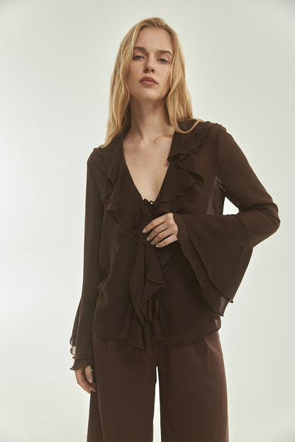 Blouse Boho CHOCOLATE