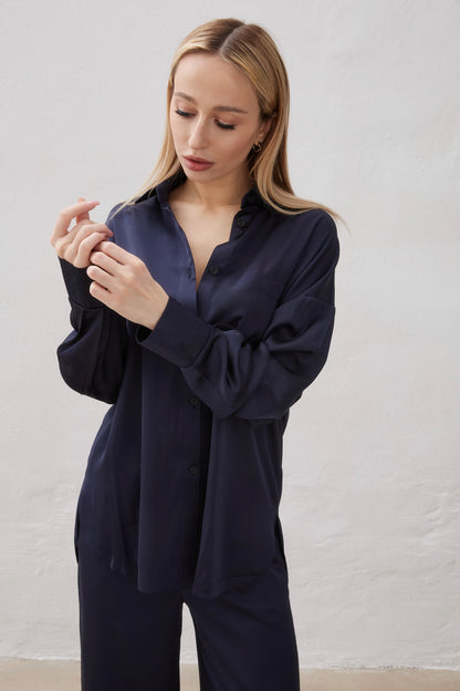 Shirt Satén NAVY