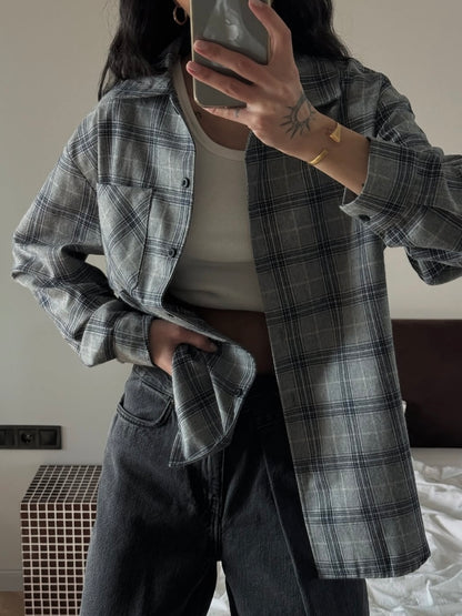 Plaid shirt NAVY
