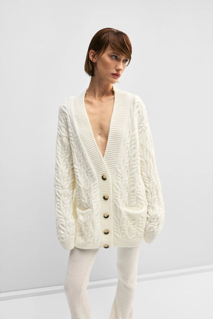 Cardigan oversized Knitted MILKY