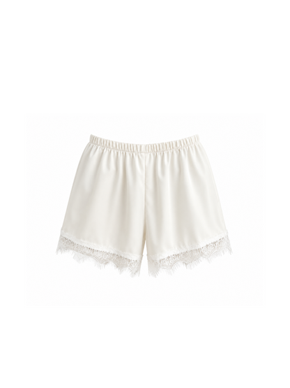 Shorts satén Boho CREAMY