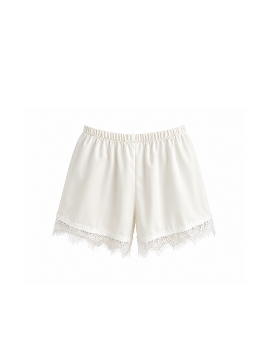 Shorts satén Boho CREAMY