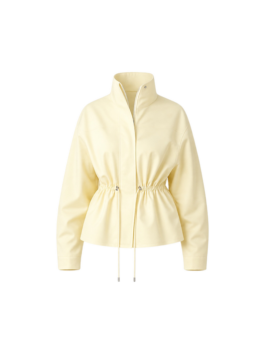 Cotton Denim Jacket BUTTER YELLOW