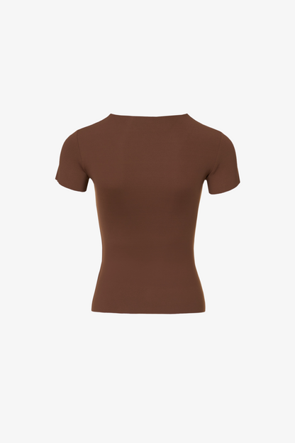 SKINNY t-shirt BROWN