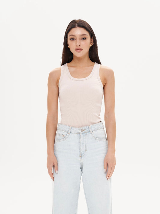 Top ribbed NUDE