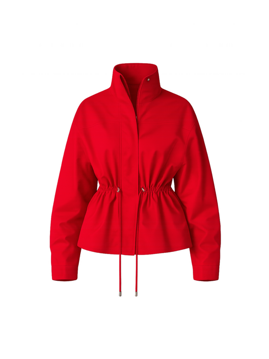 Cotton Denim Jacket RED