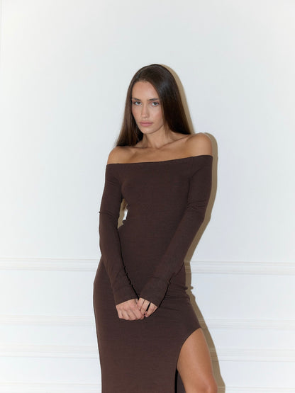 Maxi Night Dress BROWN