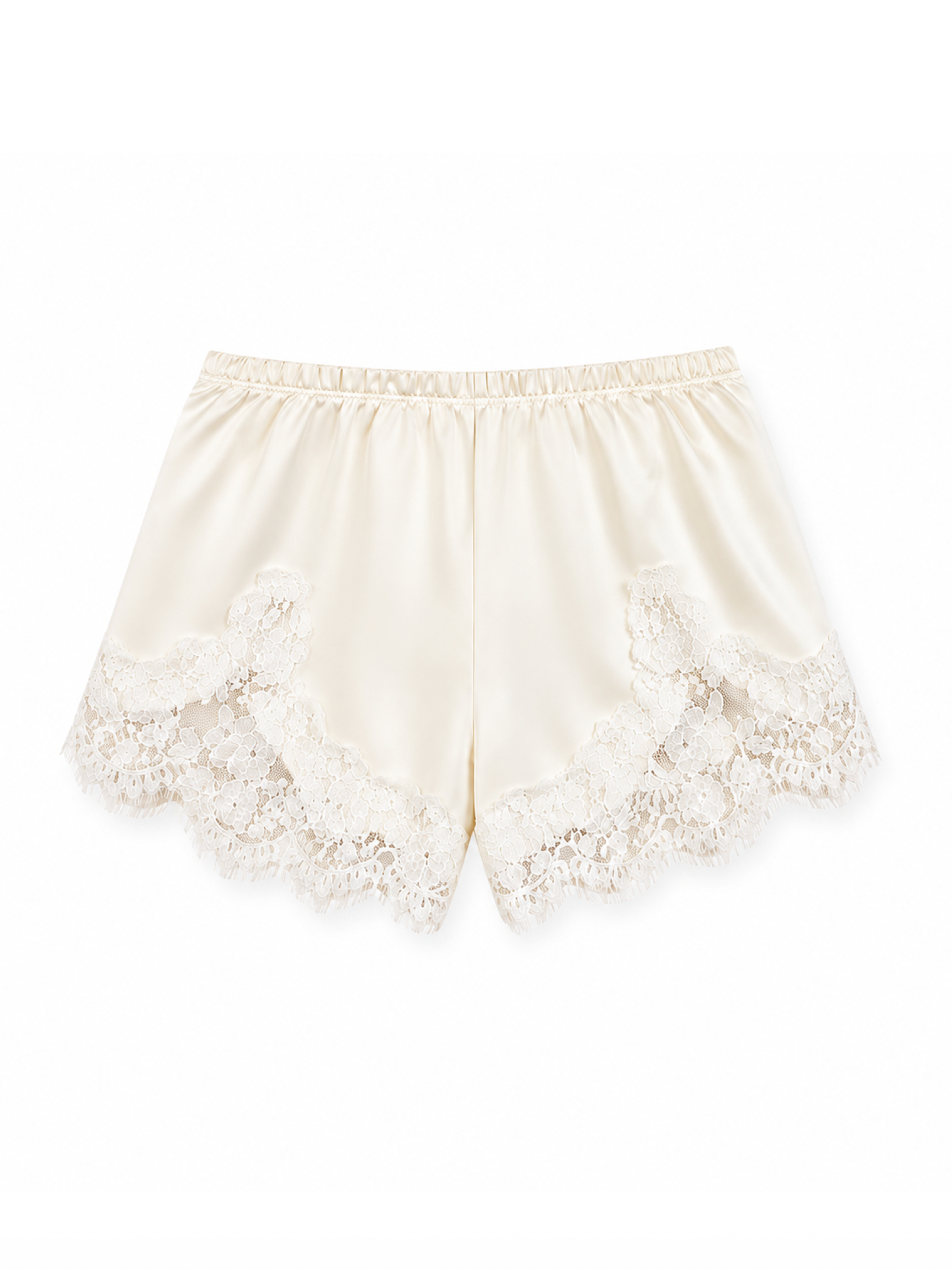 Shorts satén Lace CREAMY