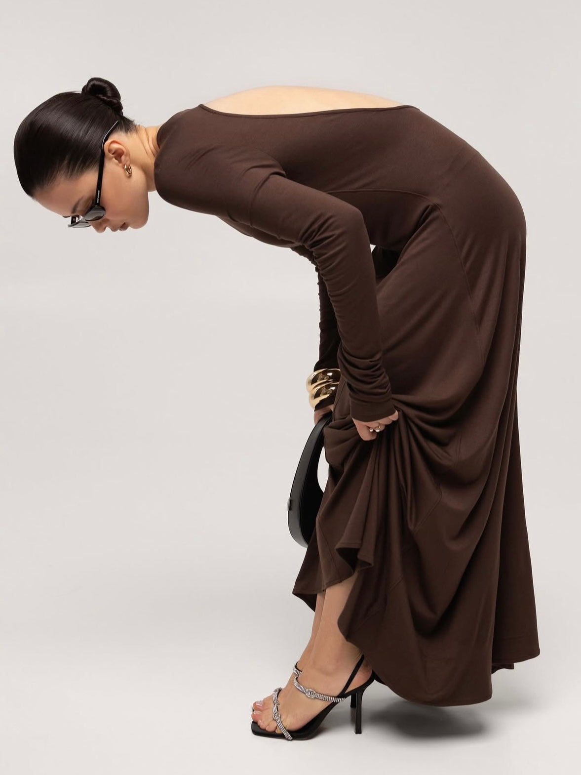 OPEN BACK MAXI DRESS