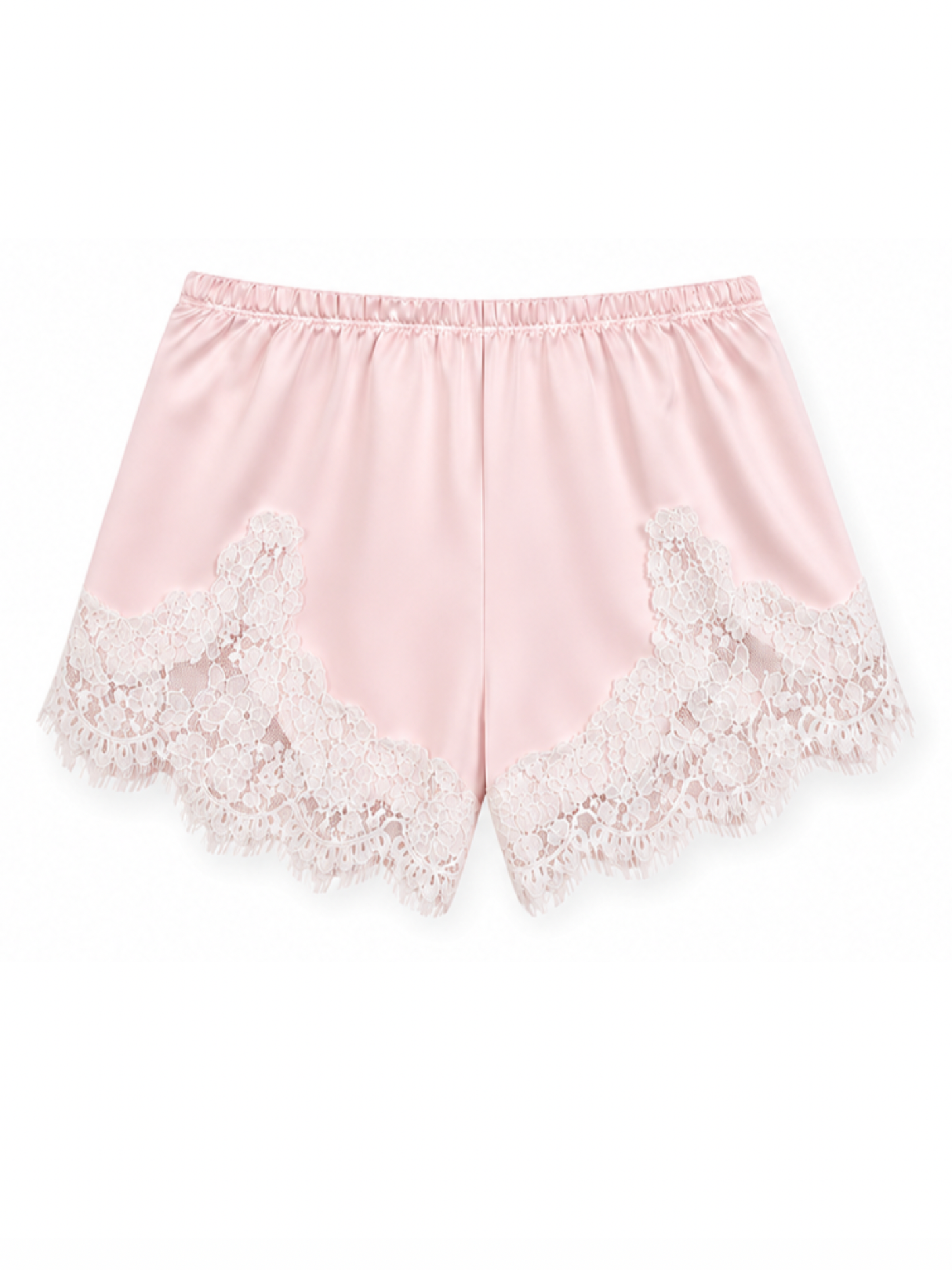 Shorts satén Lace BABY PINK