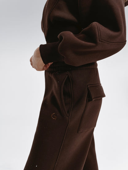 Winter Suit with Zip-Hoodie CHOCO