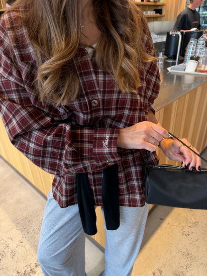 Oversized Shirt asiise BURGUNDY