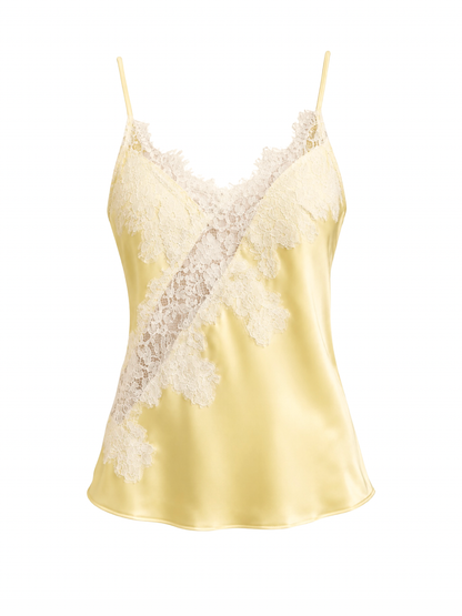 Top satén Lace YELLOW