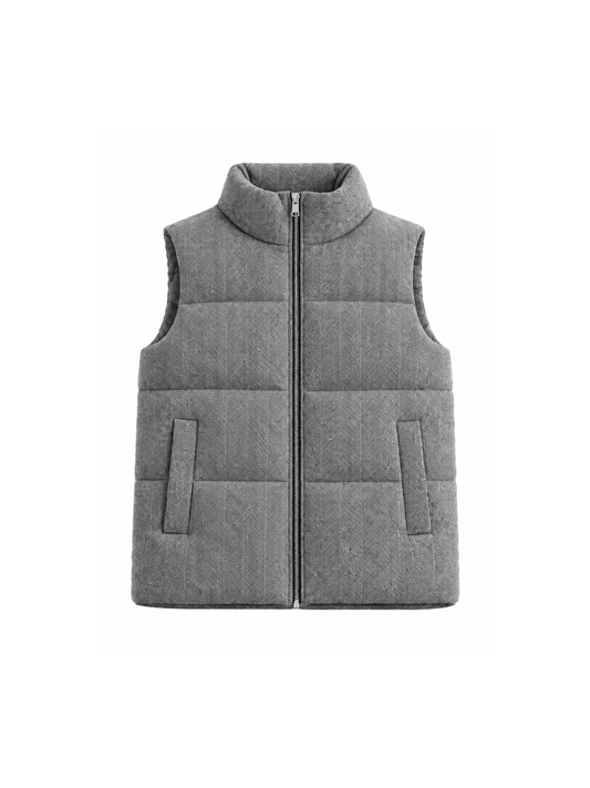 Vest knitted GREY