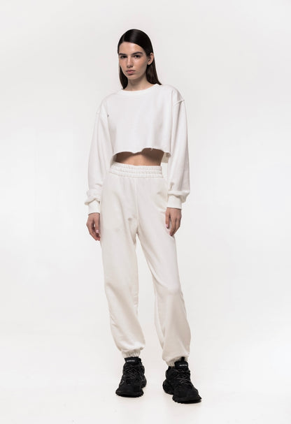 Cropped tracksuit WHITE