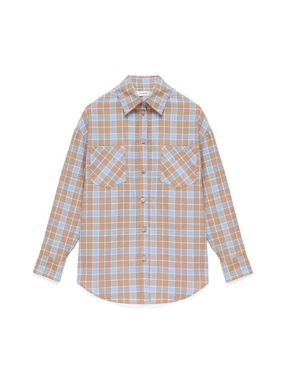 Plaid shirt CAMEL