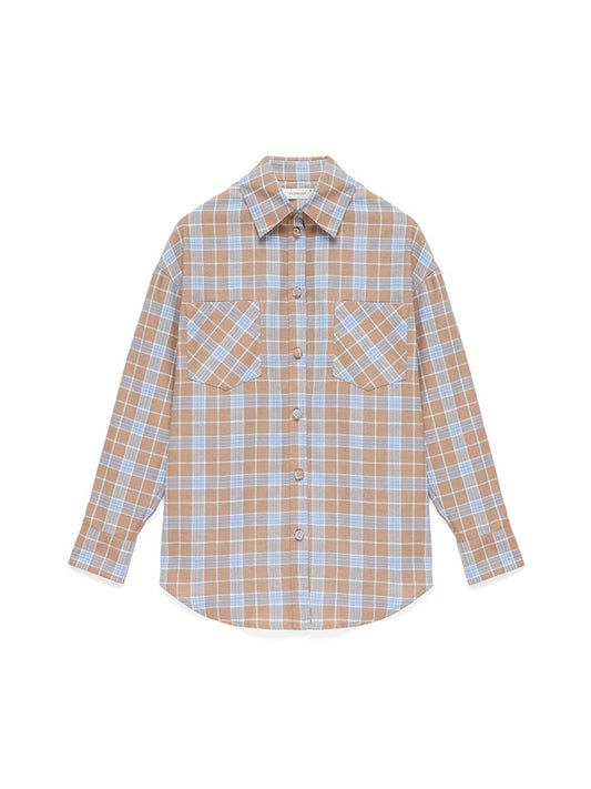 Plaid shirt CAMEL