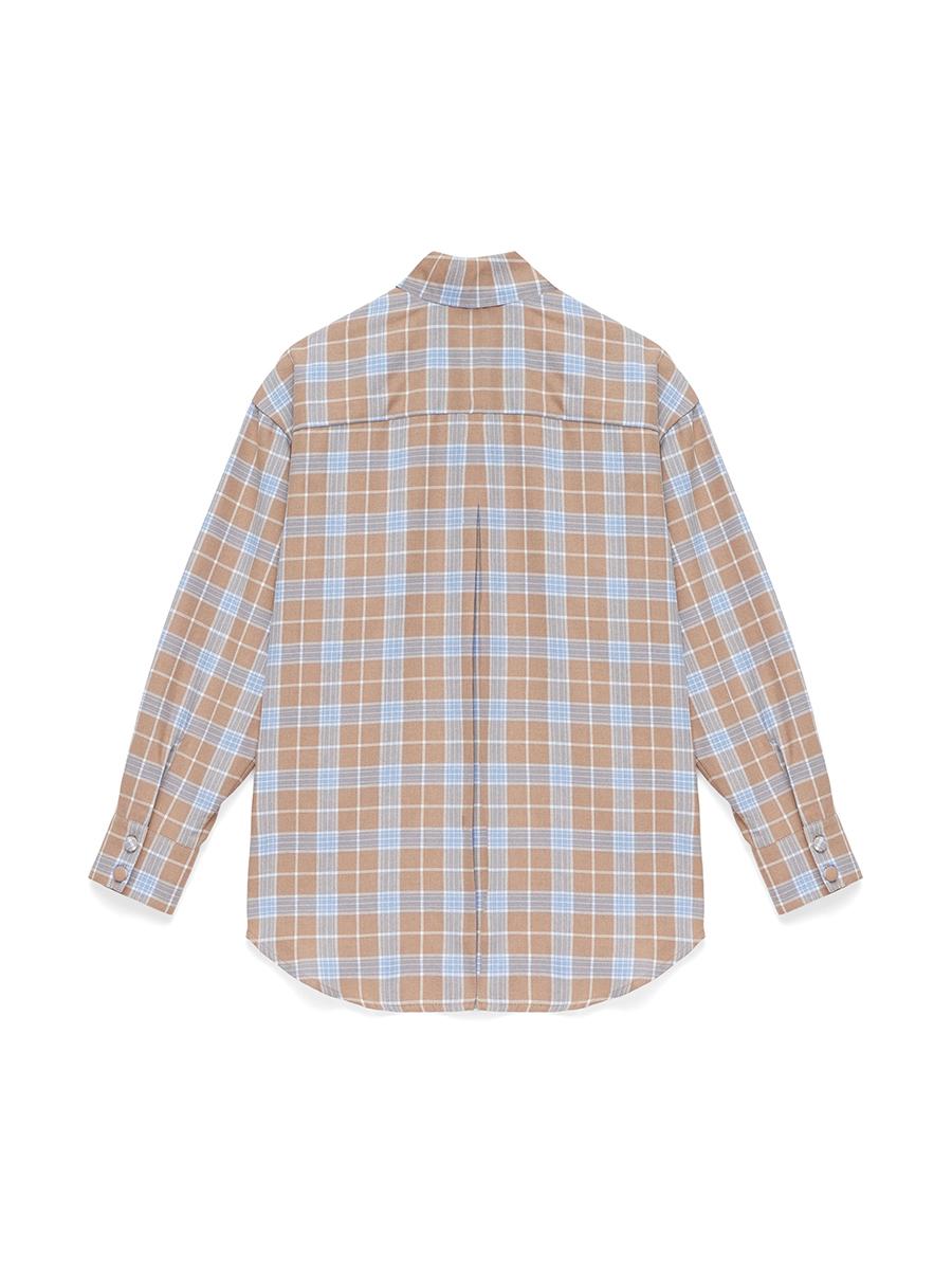 Plaid shirt CAMEL