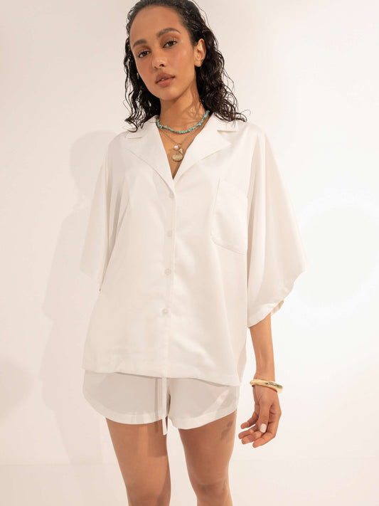 Satén set WHITE