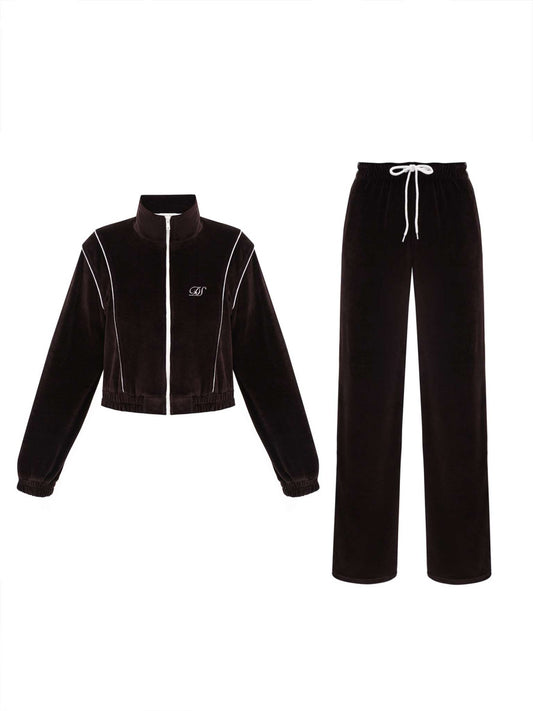 Velour tracksuit Brown DS