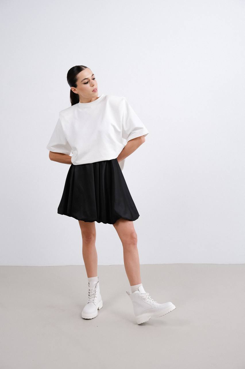 Satén skirt BLACK