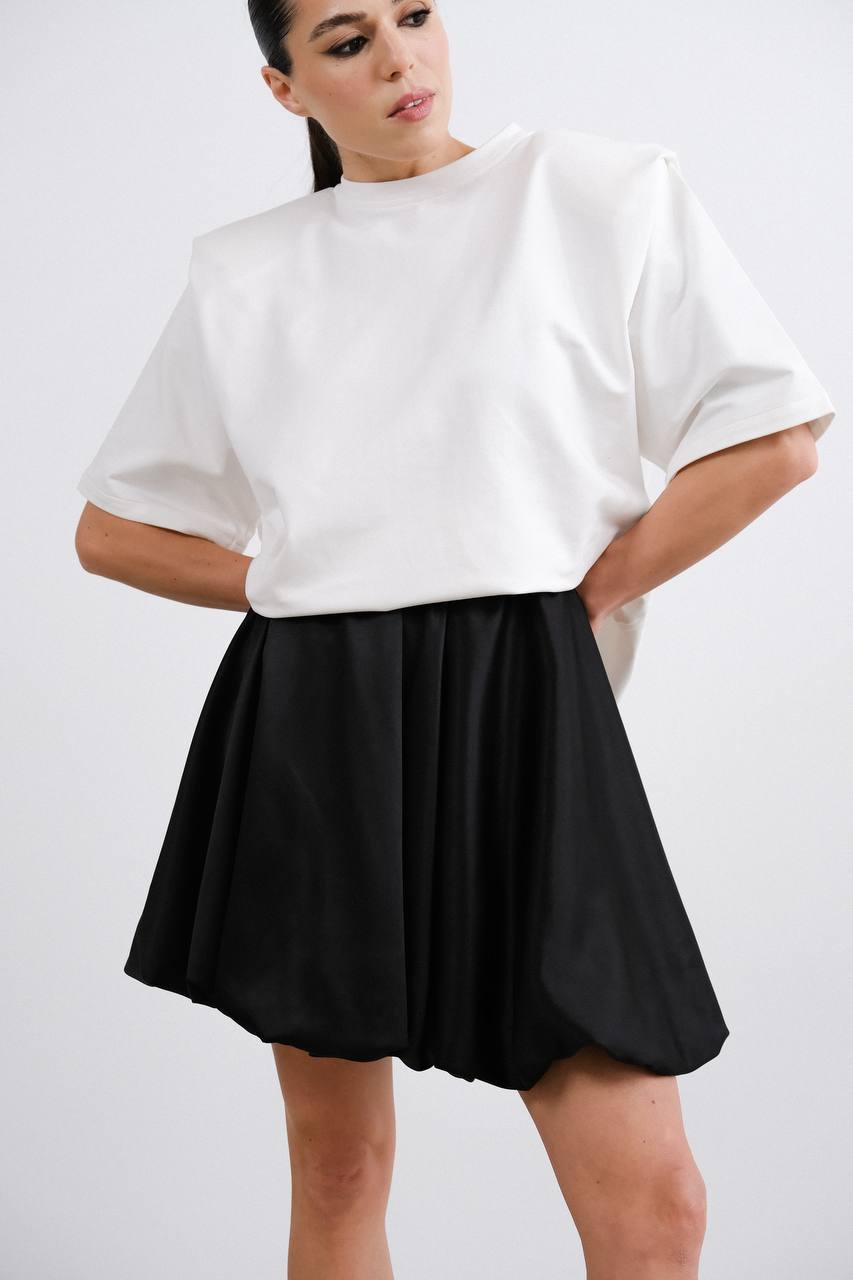 Satén skirt BLACK