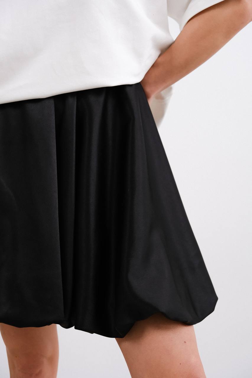 Satén skirt BLACK